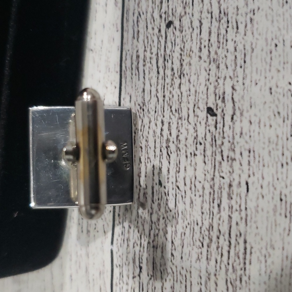 Gfmw Square Window Inlay Cuff Links - image 3